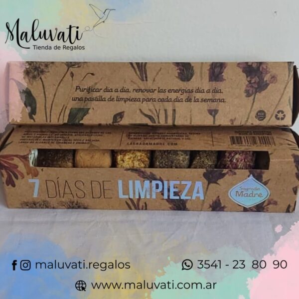 Pastillas Defumación 7 días de Limpieza (Variedades) - Sagrada Madre