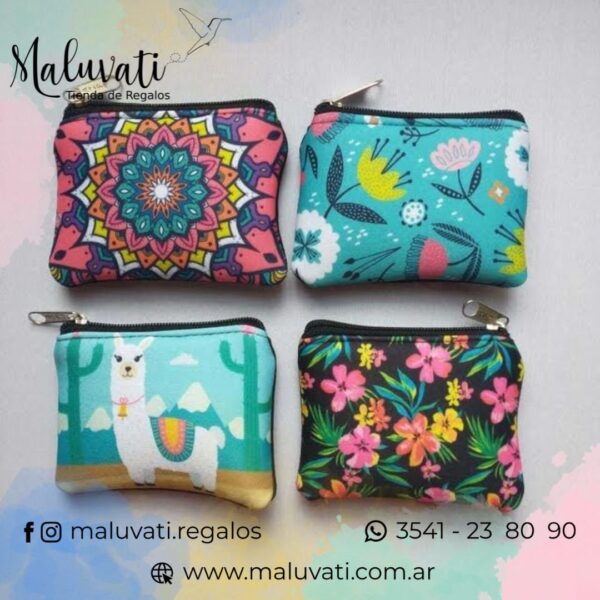Monedero Neoprene -  Varios motivos