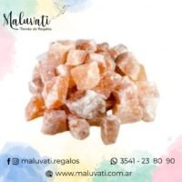 Sal del Himalaya en trozo - Rosa