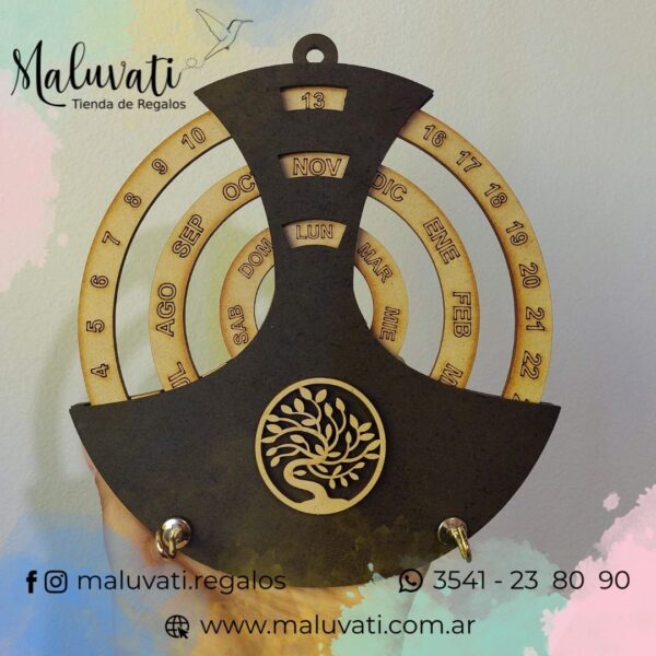 Calendario Redondo MDF