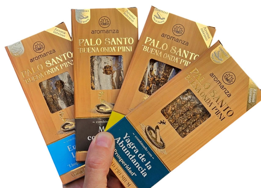 Sahumerios Mini Palo Santo Buena Onda – Aromanza
